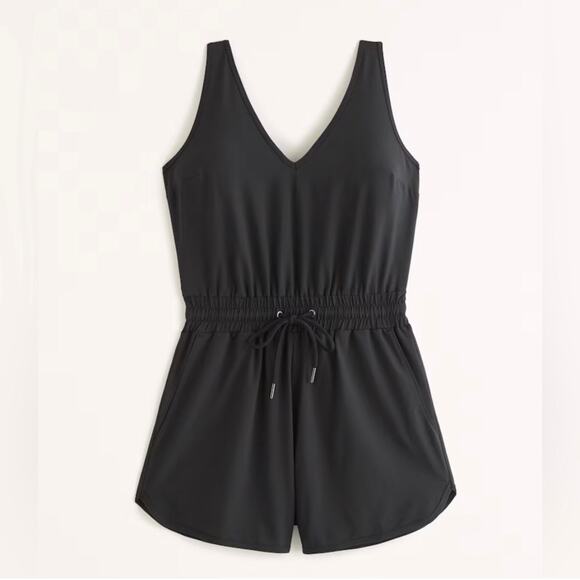 Abercrombie & Fitch Pants - Abercrombie & Fitch Traveler V-Neck Romper Large Tall
